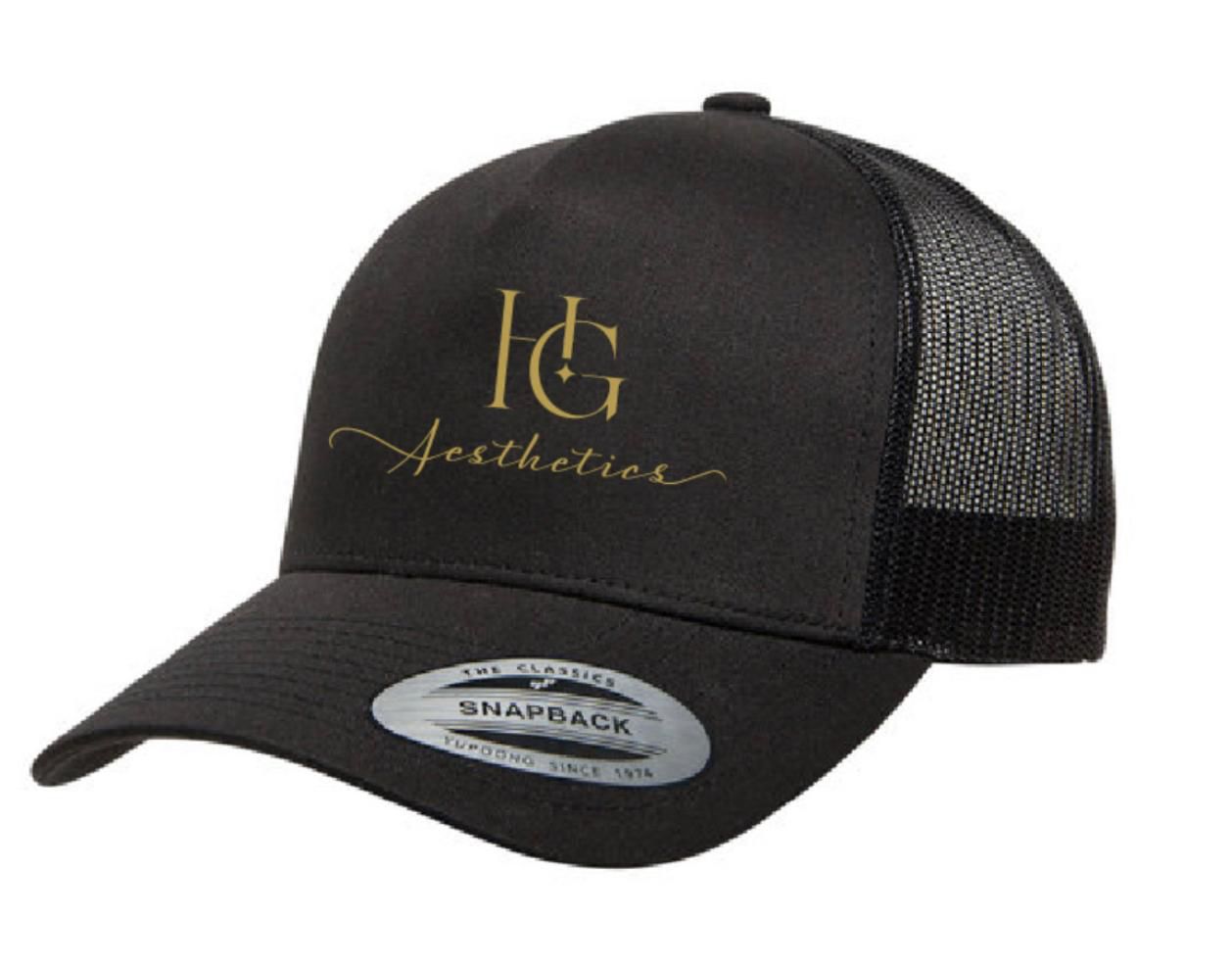 Black HGA Branded Hat by Healthy Glow Aesthetics